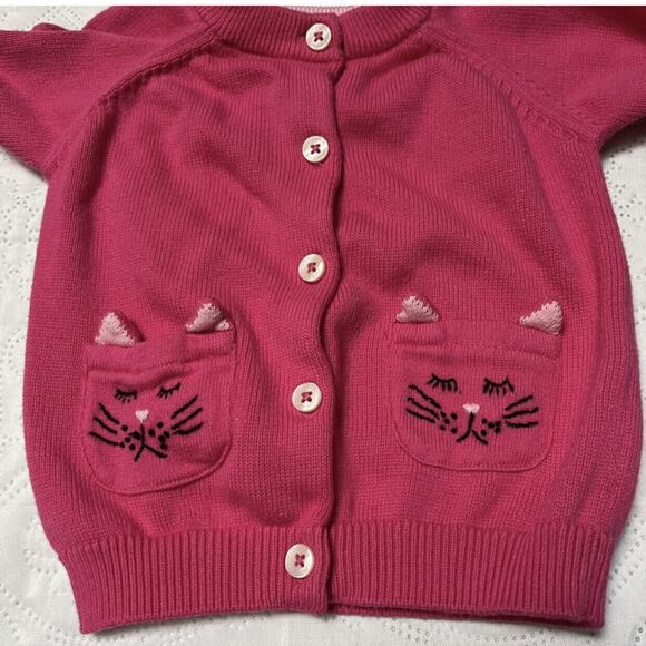 Joules Cat Pocket Cardigan Sweater 12m - Picture 3 of 7